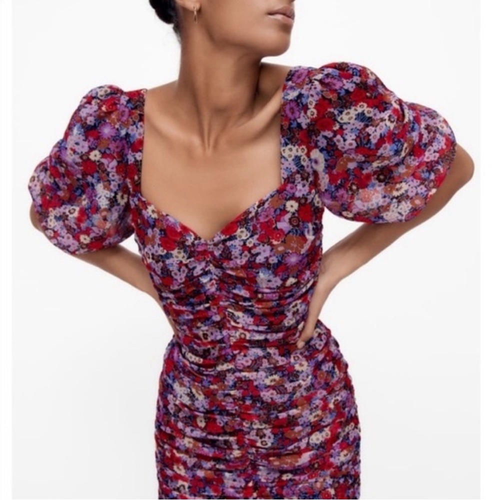 Zara - NTW- Printed Draping Dress